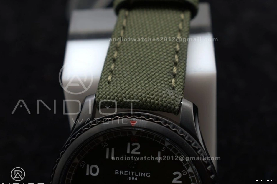 Edition Green A Nylon Best 41mm PVD Green 8 Automatic Durable TF Strap 1:1 918 on Dial Navitimer 0428